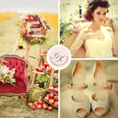 Lush Pomegranate & Cream Wedding Inspiration
